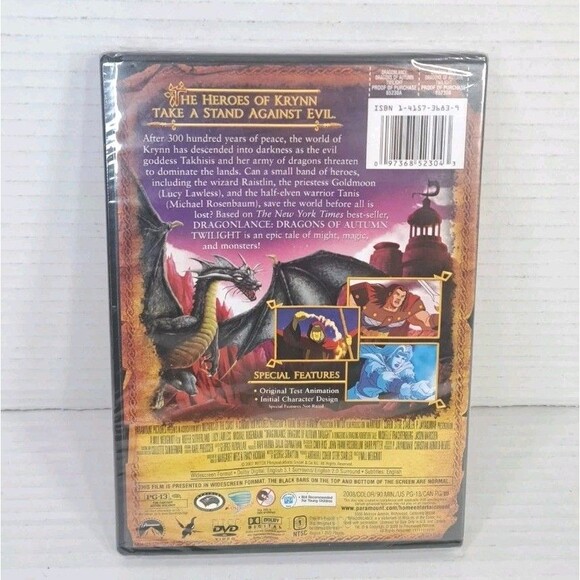 Dragonlance Dragons of Autumn Twilight DVD New Sealed Dungeons & Dragons Movie - Picture 2 of 3